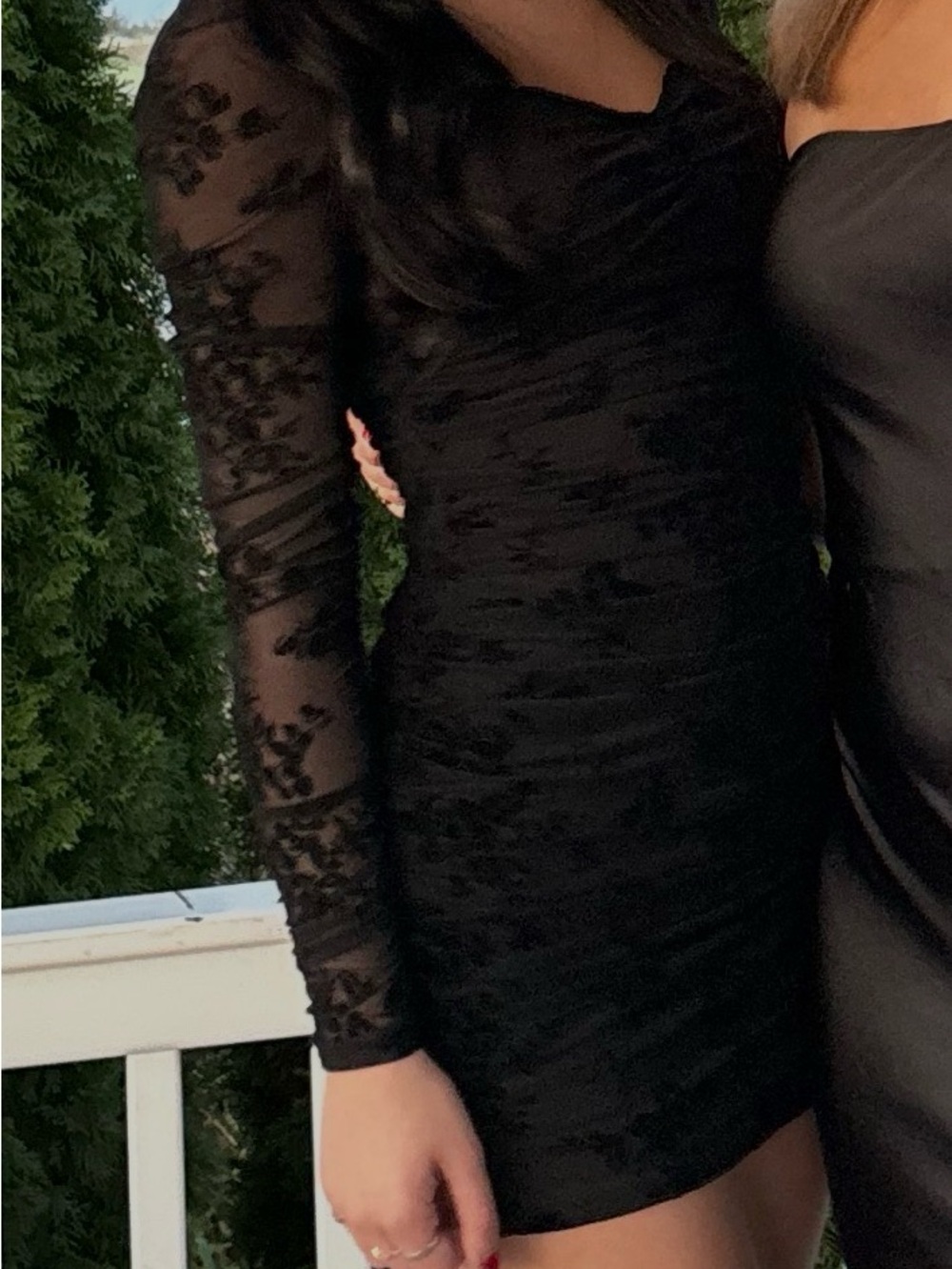 Windsor XS Black Long Sleeve Dress